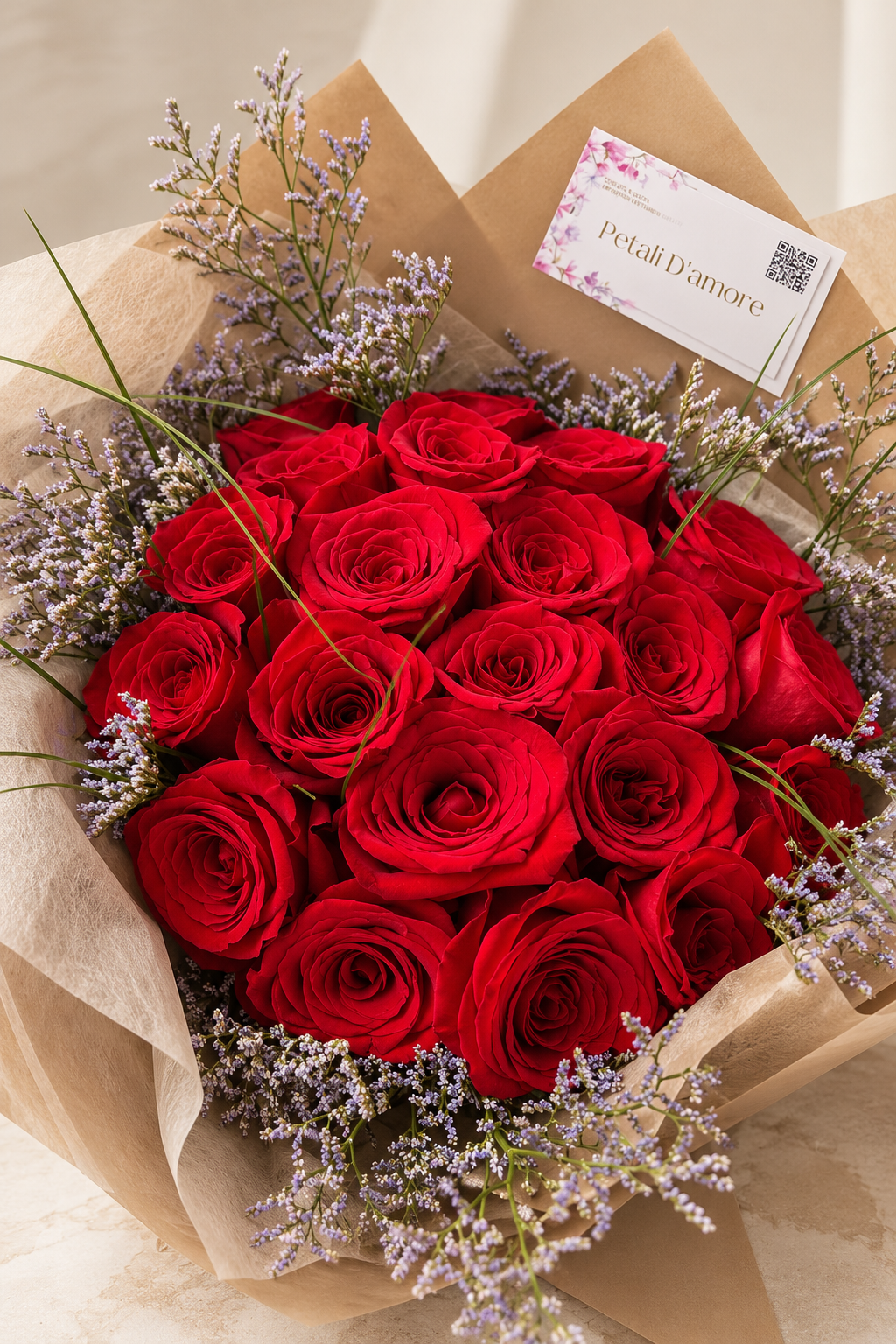 Red Passion – Bouquet di 20 Rose Rosse